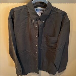 Columbia Men's Dark Olive Green Button Down Shirt